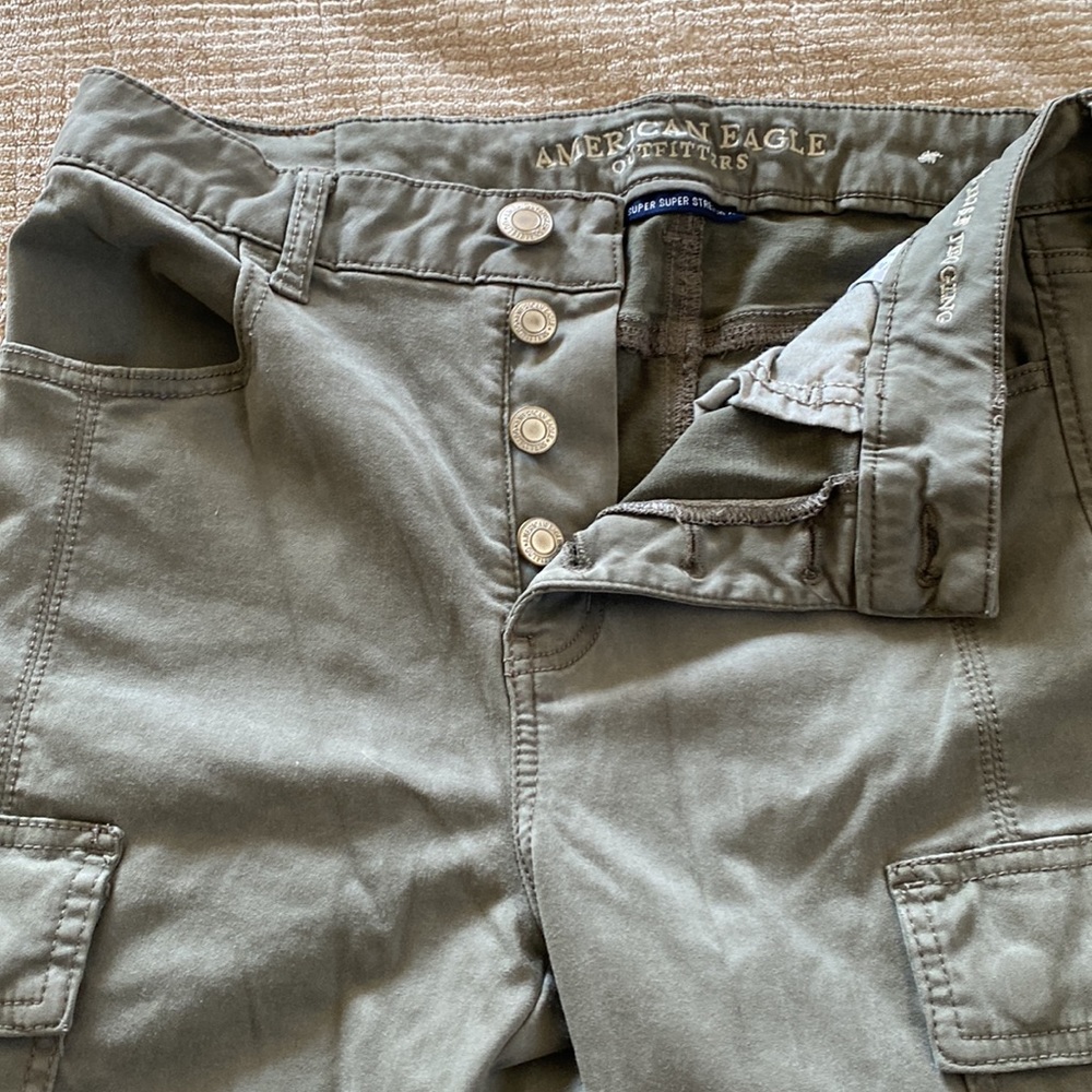 American Eagle Cargo Pants Button Down. Zippers E… - image 3